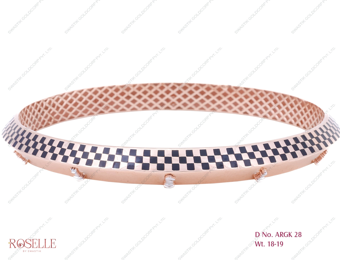 Roselle Rose Gold Gents Kadda – ARGK 28