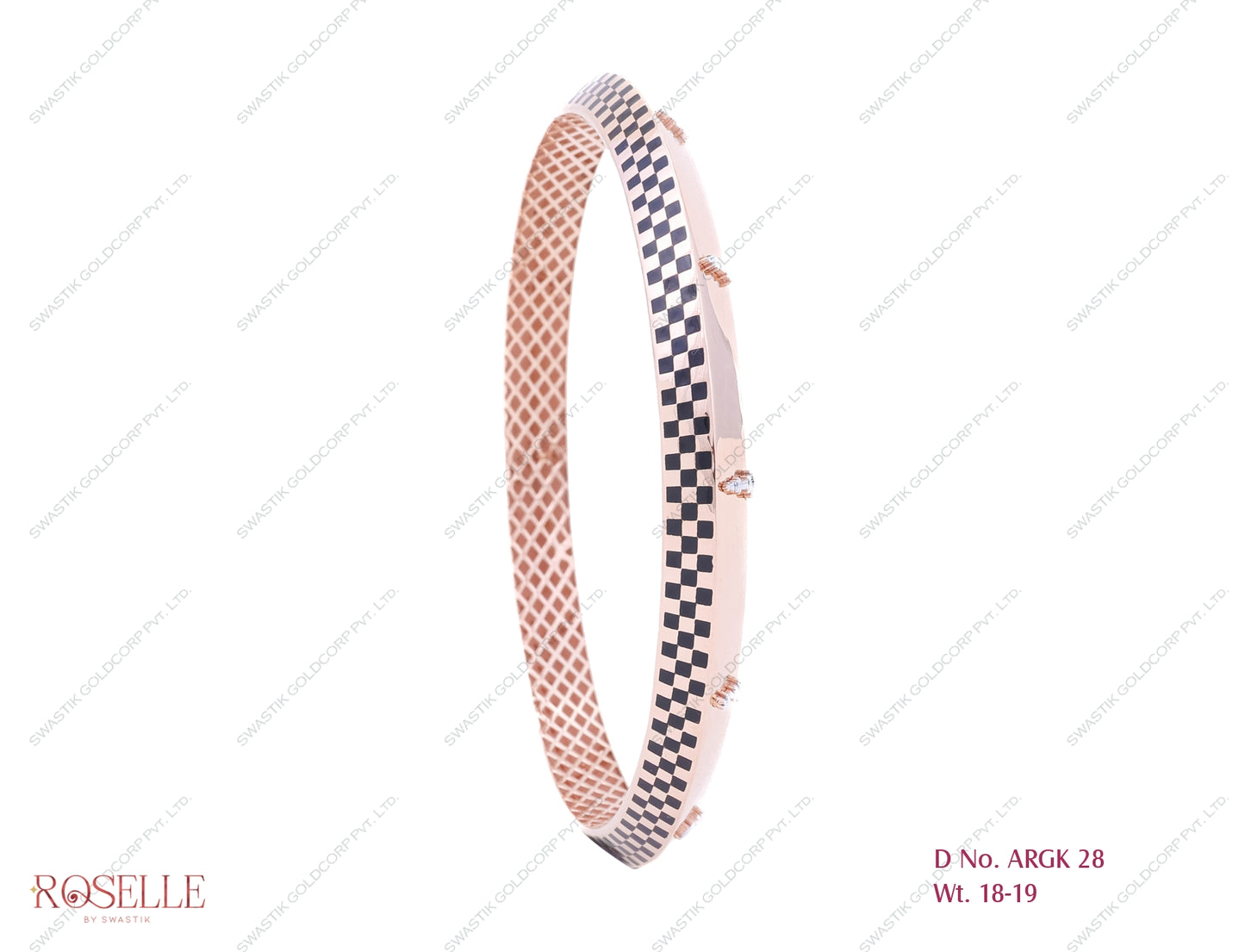 Roselle Rose Gold Gents Kadda – ARGK 28