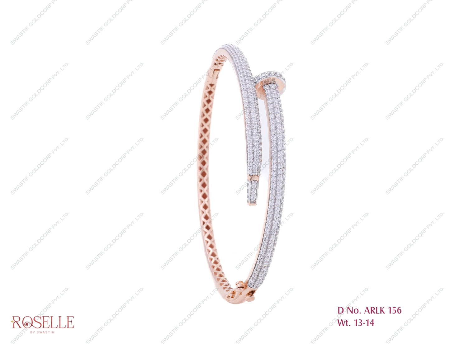 Roselle Rose Gold Ladies Bracelet – ARLK 156