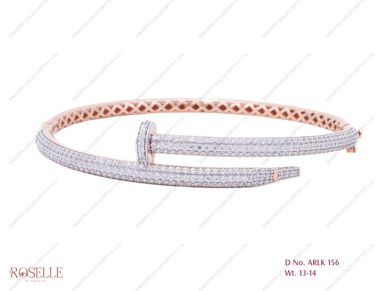 Roselle Rose Gold Ladies Bracelet – ARLK 156