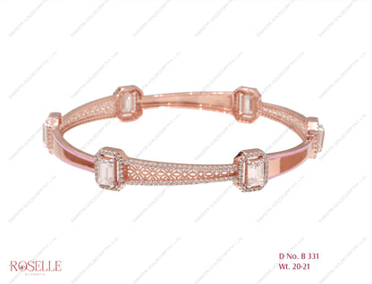Roselle Rose Gold Ladies Bangle – B 331
