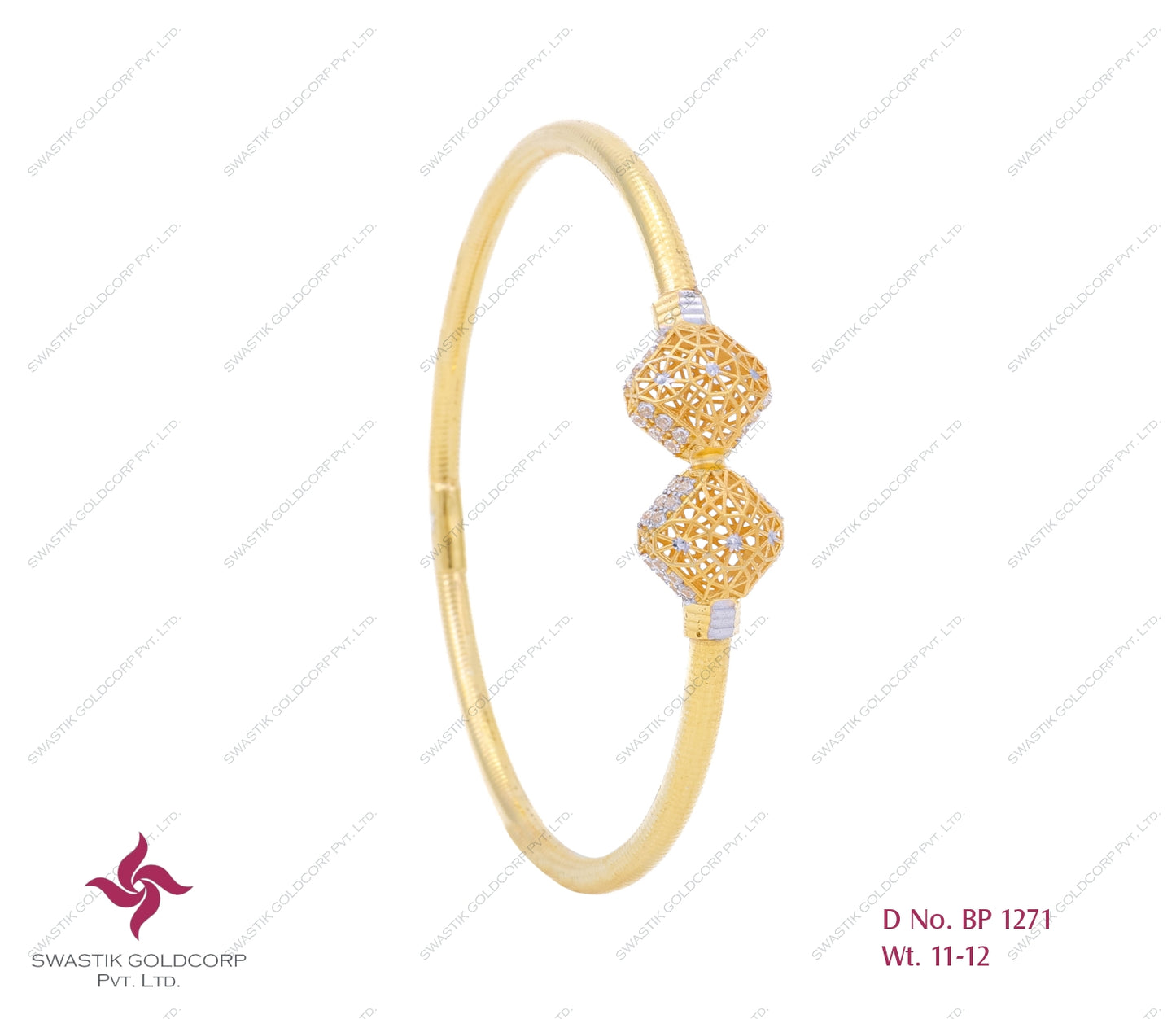 Swastik’s Ball Pipe Bangle – BP 1271
