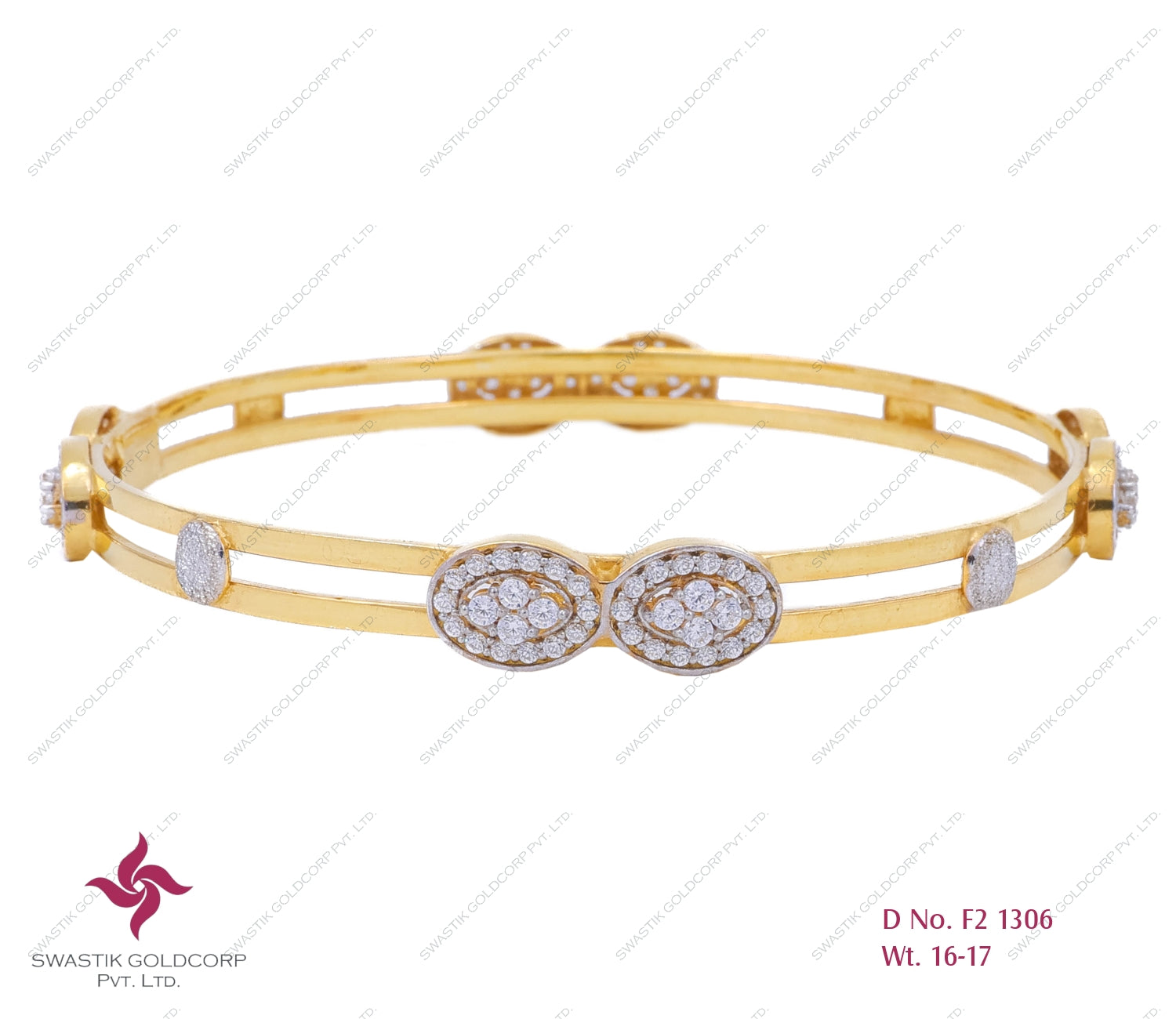 Swastik`s Fusion Bangle – FU 1120 – Swastik Goldcorp
