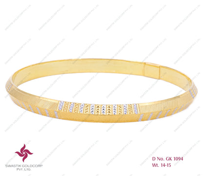 Swastik Half Round Bangle – HR 1115
